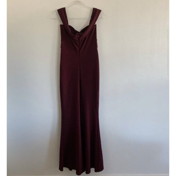 Nookie Camille Gown Wine Deep Red Long - Picture 9 of 9